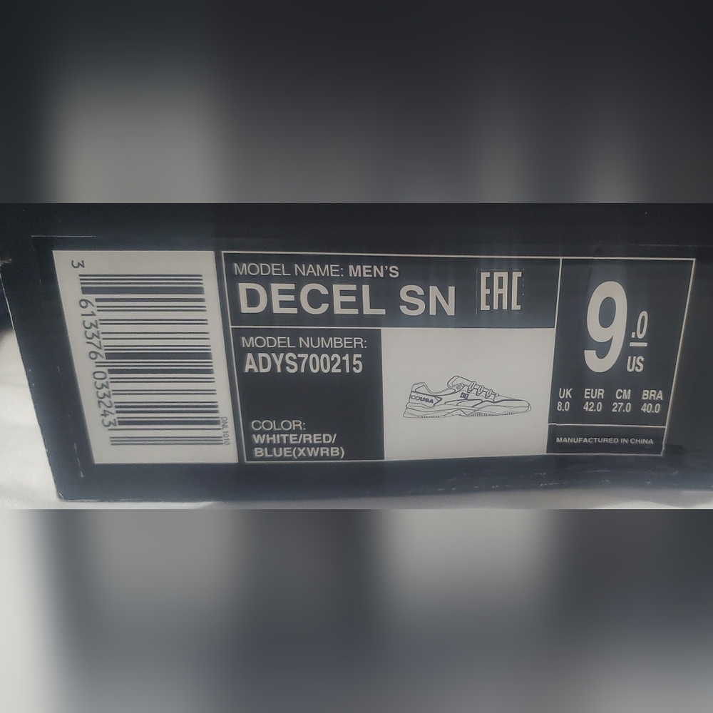 DC Decel SN Shoes, New In Original Box!! Mens 9 - Picture 10 of 11